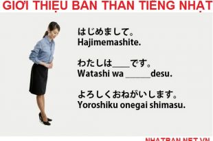 giới thiệu bản thân bằng tiếng nhật