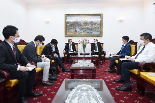 Bộ trưởng Đào Ngọc Dung đã có buổi tiếp thân mật ông Yamada Takio