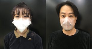 Người Nhật đeo khẩu trang dính để phòng dịch